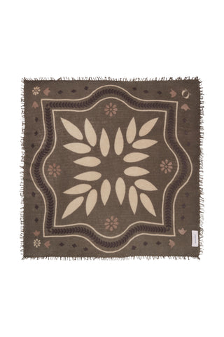 Felt Maxi-Bandana 92 x 92 Velvet Ranch Olive Night | PURSCHOEN