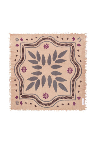 Felt Maxi-Bandana 92 x 92 Velvet Ranch Mandel | PURSCHOEN