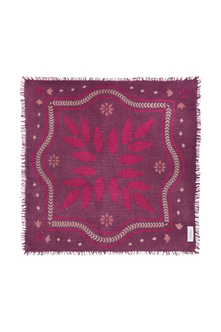 Felt Maxi-Bandana 92 x 92 Velvet Ranch Deep Purple | PURSCHOEN