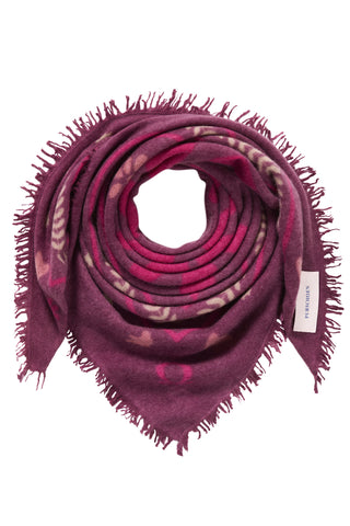 Felt Maxi-Bandana 92 x 92 Velvet Ranch Deep Purple | PURSCHOEN