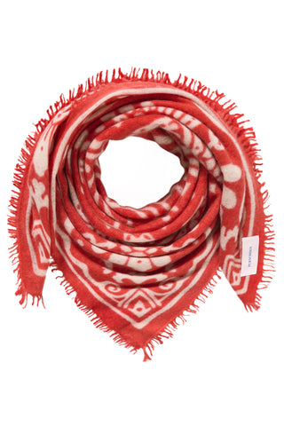 Felt Maxi-Bandana 92 x 92 Tomato Natural | PURSCHOEN