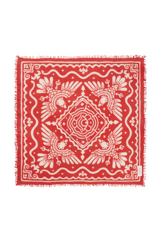Felt Maxi-Bandana 92 x 92 Tomato Natural | PURSCHOEN