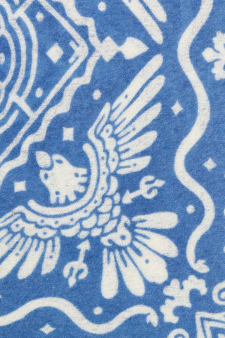 Felt Maxi-Bandana 92 x 92 Tijuana Vintage Blue Natural | PURSCHOEN