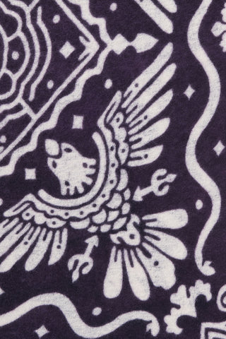 Felt Maxi-Bandana 92 x 92 Tijuana Midnight Purple Natural | PURSCHOEN