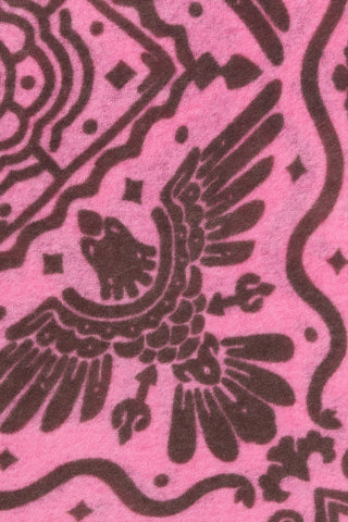 Felt Maxi-Bandana 92 x 92 Tijuana Pink Brown | PURSCHOEN