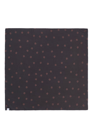 Nickituch Silk Dots Black Brown aus Seide – edles Halstuch | PURSCHOEN
