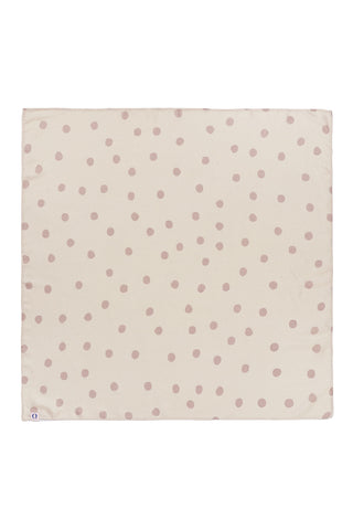 Nickituch Silk Dots Natural Nougat aus Seide – edles Halstuch | PURSCHOEN