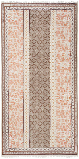 Kaschmirschal gewebt Processione Marrone – bedruckt, 100 % Cashmere | PURSCHOEN