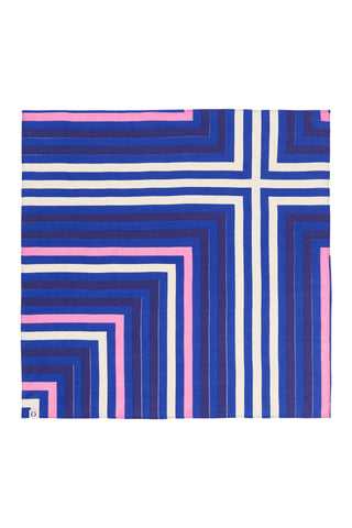 Nickituch Disco Navy Blue-Atlantikblau aus Kaschmir – edles Halstuch | PURSCHOEN