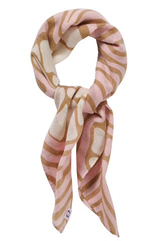 Nickituch Aqua Garden Creamy Rose-Natural aus Kaschmir – edles Halstuch | PURSCHOEN