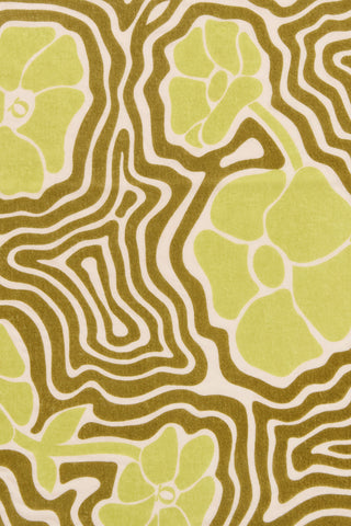 Nickituch Aqua Garden Khaki-Lime aus Kaschmir – edles Halstuch | PURSCHOEN