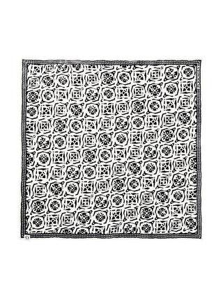 Nickituch Kaleidoskop Black aus Kaschmir – edles Halstuch | PURSCHOEN