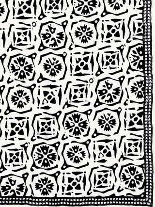 Nickituch Kaleidoskop Black aus Kaschmir – edles Halstuch | PURSCHOEN