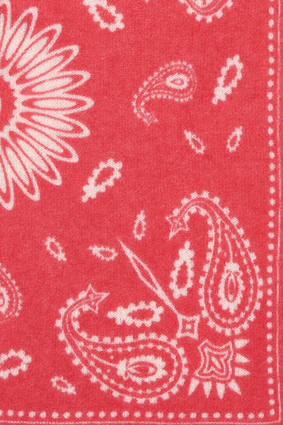 Bandana-Tuch 60 × 60 cm Paisley Bloom Tomato-Natural | PURSCHOEN