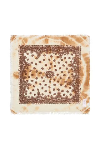 Batik Tuch Orange Braun