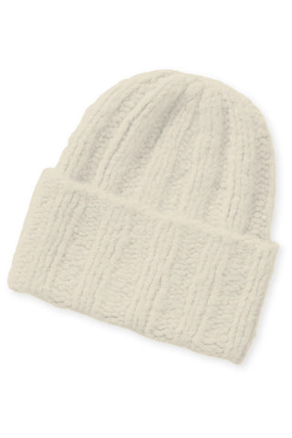 Chunky-Knit Kaschmir-Beanie Emilia sand