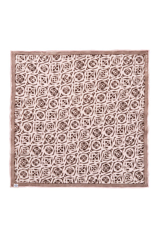 Nickituch Kaleidoskop Brown – edles Halstuch & Bandana | PURSCHOEN