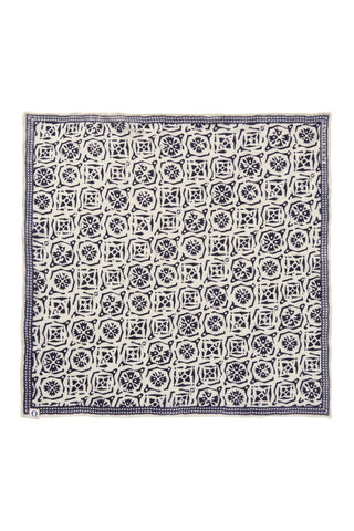 Nickituch Kaleidoskop Navy – edles Halstuch & Bandana | PURSCHOEN