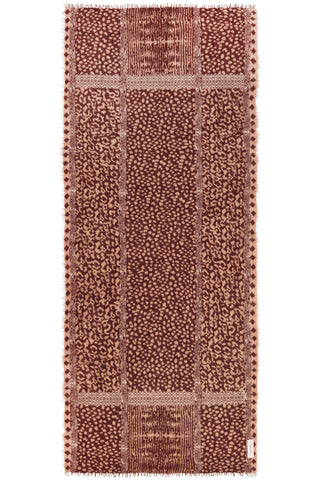 Kaschmirschal Savanne Multi Coffee – bedruckt, 100 % Cashmere | PURSCHOEN