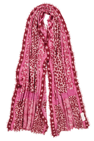Kaschmirschal Galactic Savanne Multi Bordo – Lurex, Cashmere | PURSCHOEN