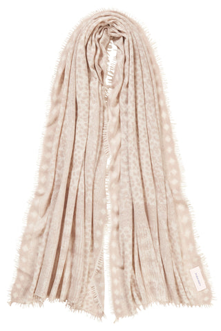 Kaschmirschal Galactic Savanne Nougat – Lurex, Cashmere | PURSCHOEN