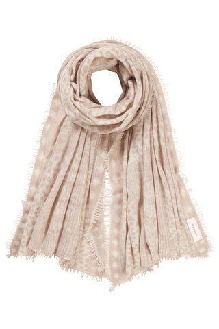 Kaschmirschal Galactic Savanne Nougat – Lurex, Cashmere | PURSCHOEN