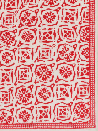 Nickituch Kaleidoskop Red aus Kaschmir – edles Halstuch | PURSCHOEN