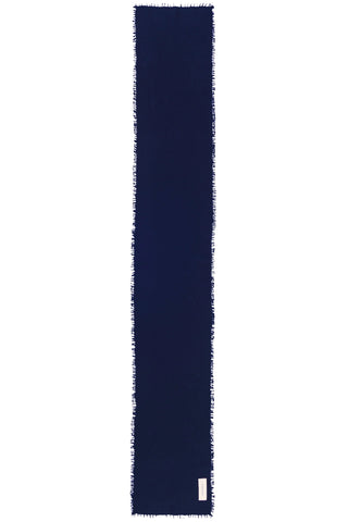 Kaschmirschal Slim Navy – einfarbig 100 % Cashmere | PURSCHOEN