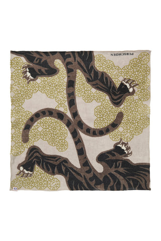 Nickituch Bengal Tiger Nougat – edles Halstuch & Bandana | PURSCHOEN