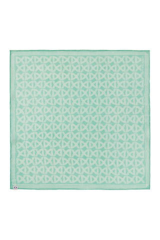 Nickituch Arabeske Sommer Grün – edles Halstuch & Bandana | PURSCHOEN