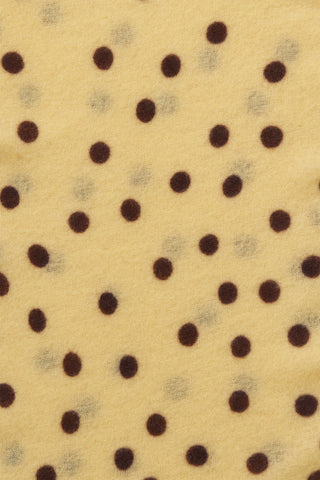 Polka Dot Kaschmirschal Stardust Yellow Cream Chocolate – gepunktet | PURSCHOEN