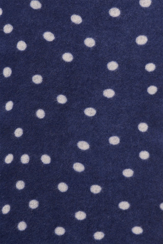Polka Dot Kaschmirschal Stardust Night Sky White – gepunktet | PURSCHOEN