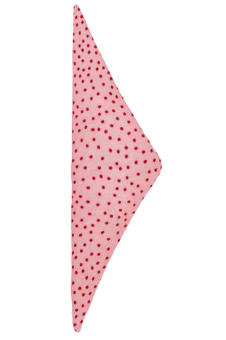 Polka Dot Kaschmir-Dreieckstuch Stardust Rose Red | PURSCHOEN