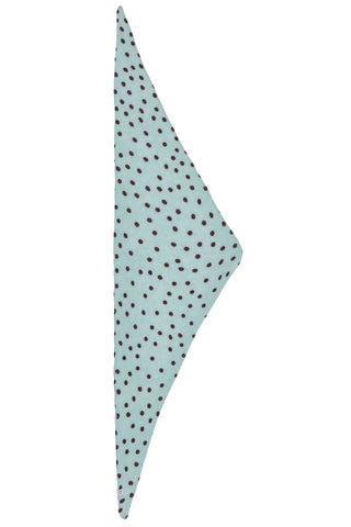 Polka Dot Kaschmir-Dreieckstuch Stardust Light Turquoise Brown | PURSCHOEN