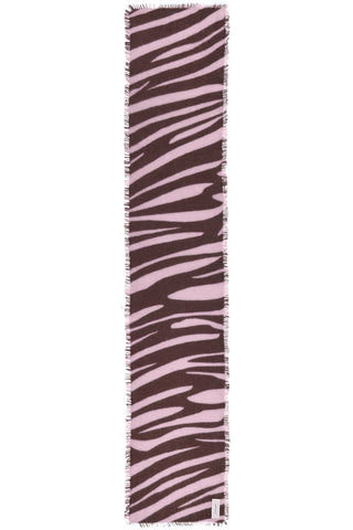 Kaschmirschal Zebra Punk Brown Rose – bedruckt, 100 % Cashmere | PURSCHOEN