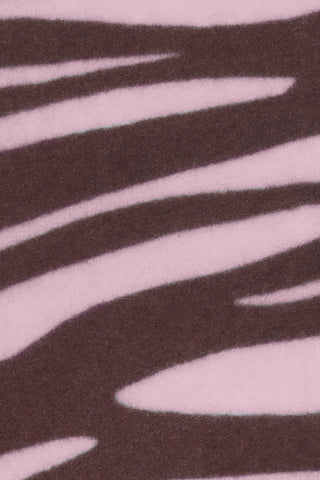 Kaschmirschal Zebra Punk Brown Rose – bedruckt, 100 % Cashmere | PURSCHOEN