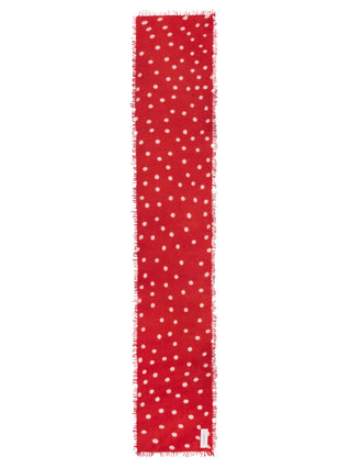 Polka Dot Kaschmirschal Stardust Red White – gepunktet | PURSCHOEN
