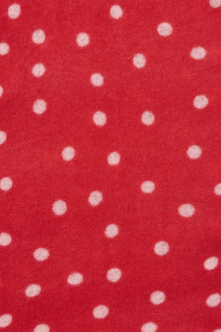 Polka Dot Kaschmirschal Stardust Red White – gepunktet | PURSCHOEN