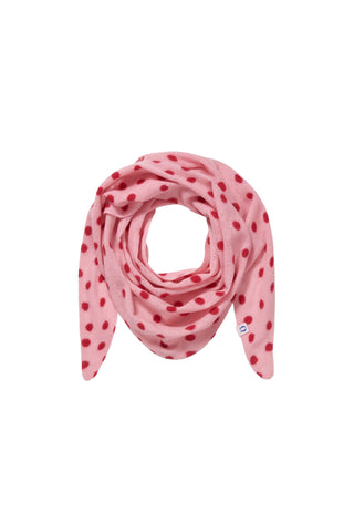 Polka Dot Kaschmir-Dreieckstuch Stardust Rose Red | PURSCHOEN
