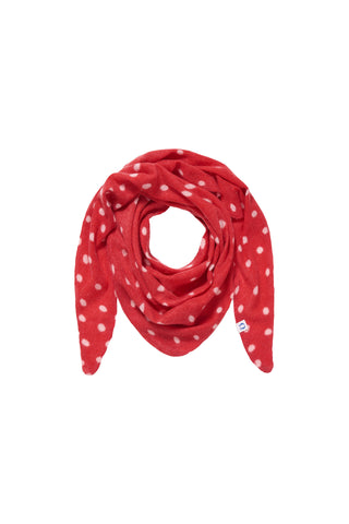 Triangle scarf-Red dots-PURSCHOEN
