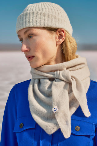 Dreieckstuch aus Kaschmir Natural – modisches Halstuch | PURSCHOEN