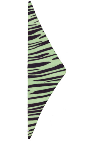 Kaschmir-Dreieckstuch Zebra Punk Powder Lime Plum | PURSCHOEN