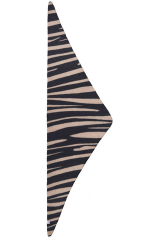 Kaschmir-Dreieckstuch Zebra Punk Black Safari Dust | PURSCHOEN