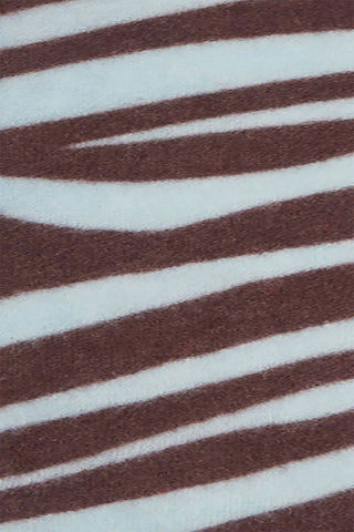 Kaschmir-Dreieckstuch Zebra Punk Brown Ice blue | PURSCHOEN