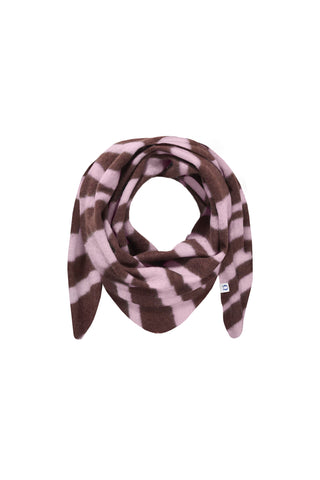 Kaschmir-Dreieckstuch Zebra Punk Brown Rose | PURSCHOEN