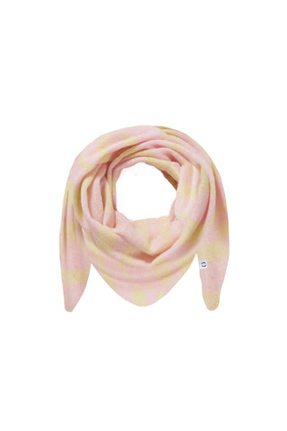 Kaschmir-Dreieckstuch Zebra Punk Rose Powder Yellow | PURSCHOEN