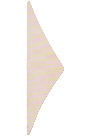 Kaschmir-Dreieckstuch Zebra Punk Rose Powder Yellow | PURSCHOEN