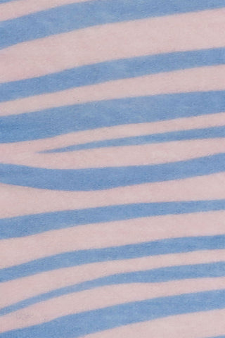 Kaschmir-Dreieckstuch Zebra Punk Rose Powder Blue | PURSCHOEN