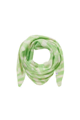 Kaschmir-Dreieckstuch Zebra Punk Powder Lime White | PURSCHOEN