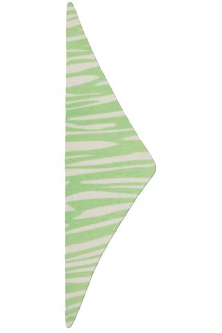 Kaschmir-Dreieckstuch Zebra Punk Powder Lime White | PURSCHOEN